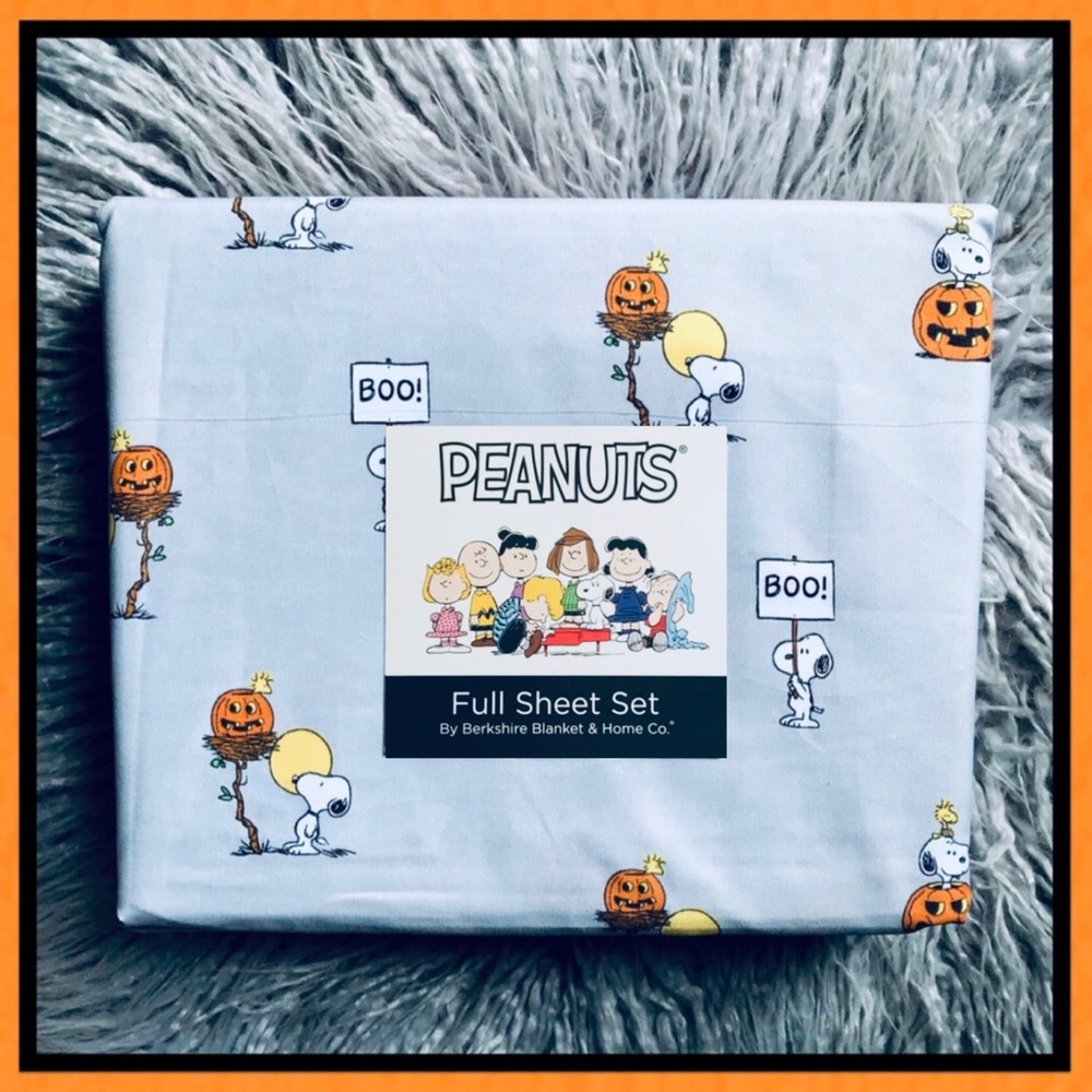 Berkshire Peanuts Snoopy Great Pumpkin Full Sheets - Picture 10 of 11